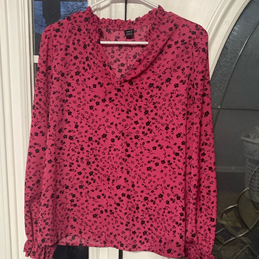 Floral Pink Blouse